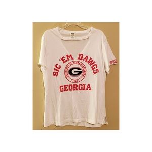 Vneck Pink Dawgs Top